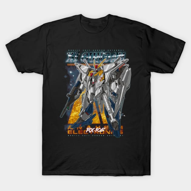 Xi Gundam Hathaway T-Shirt by kimikodesign